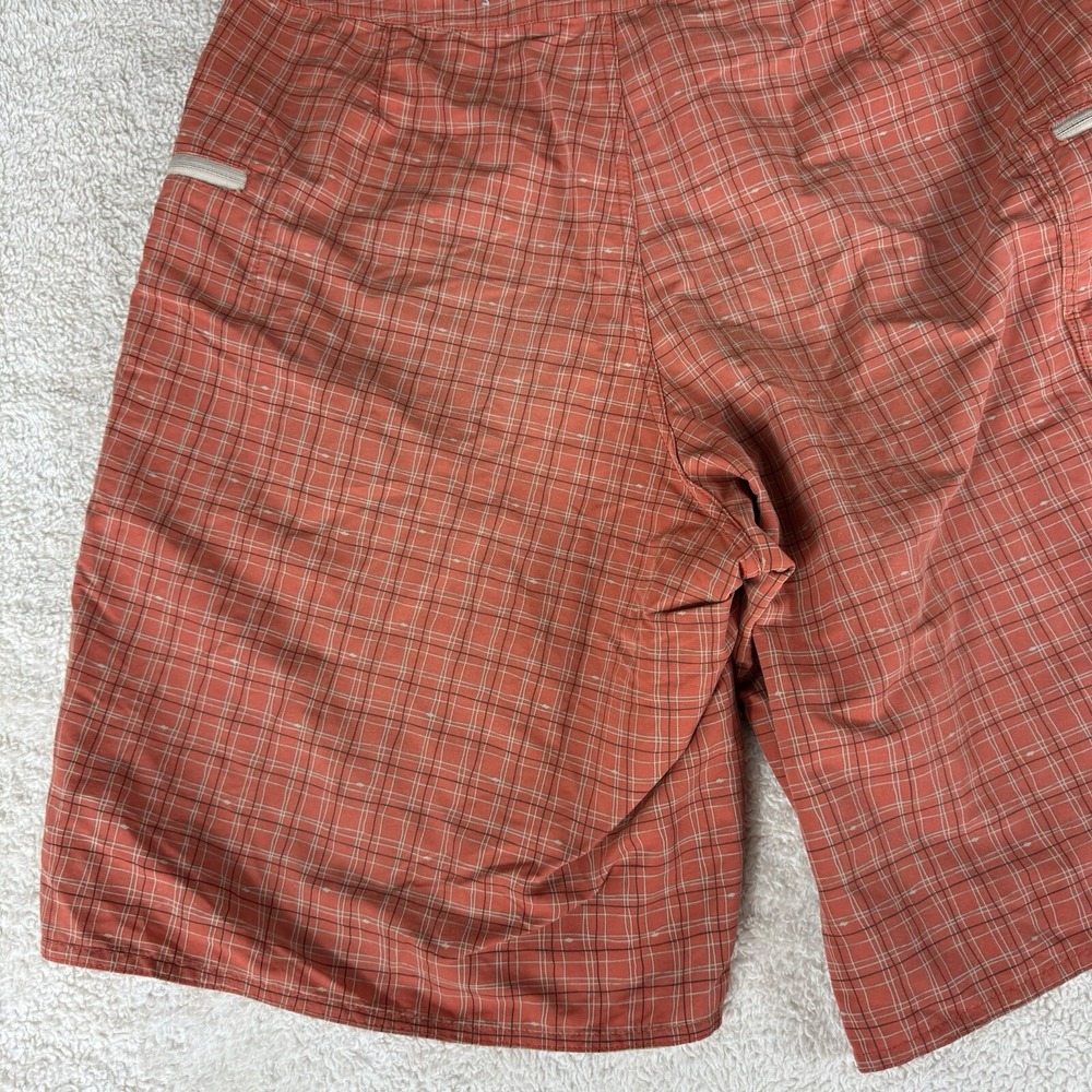 Patagonia Marlwalker‎ Boardshorts 10" Ins 82120 Orange Plaid Mens Size 36 - Picture 12 of 14